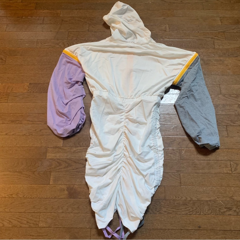 Women's Capsulle  Removable Sleeve Hooded Zipper Dress | L | White Combo NEW!! - Picture 4 of 10